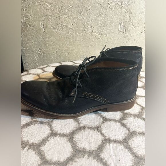 Calvin Klein Jeans Men\'s Black Leather boots, lace tie, sz 13, amazing condition main image 8